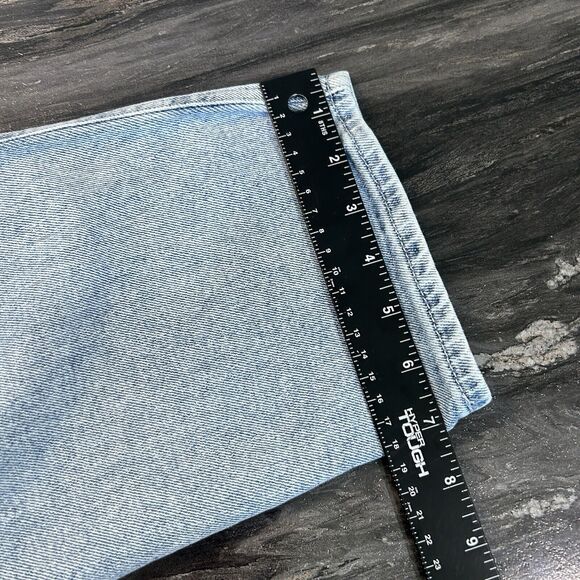 Hollister Curvy High-Rise Mom Jean 15R or 32x27 Light Wash Capri Stone Wash - Picture 13 of 15